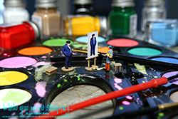 The Sea Captain waited patiently as Pierre was putting the finishing touches on his portrait. - While you were sleeping...  Photography by Lon Casler Bixby - Copyright - All Rights Reserved - www.whileyouweresleeping.photography/