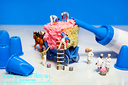 Harlan had to convince the other Chefs that pink frosting was indeed the right choice for the little girl's birthday cake. - While you were sleeping...  Photography by Lon Casler Bixby - Copyright - All Rights Reserved - www.whileyouweresleeping.photography/